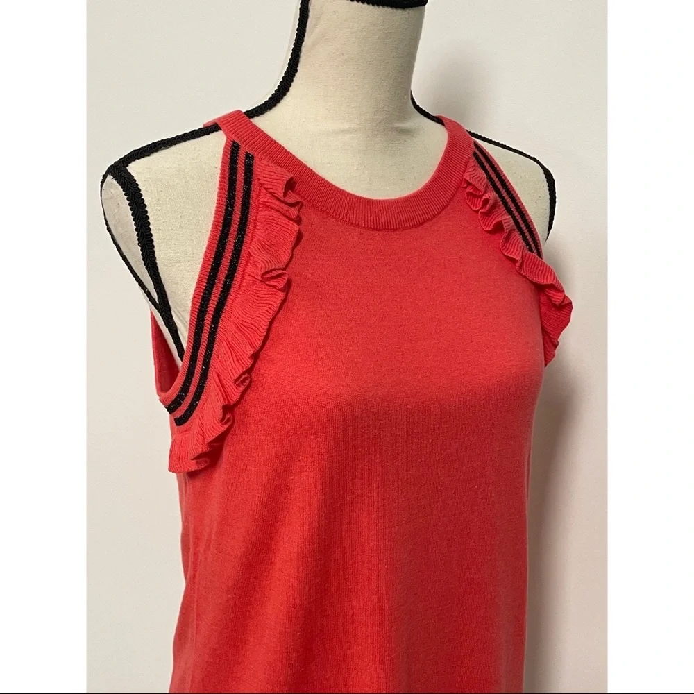 NWT Juicy Couture Ruffle Sweater Tank Top Size L - Picture 3 of 6